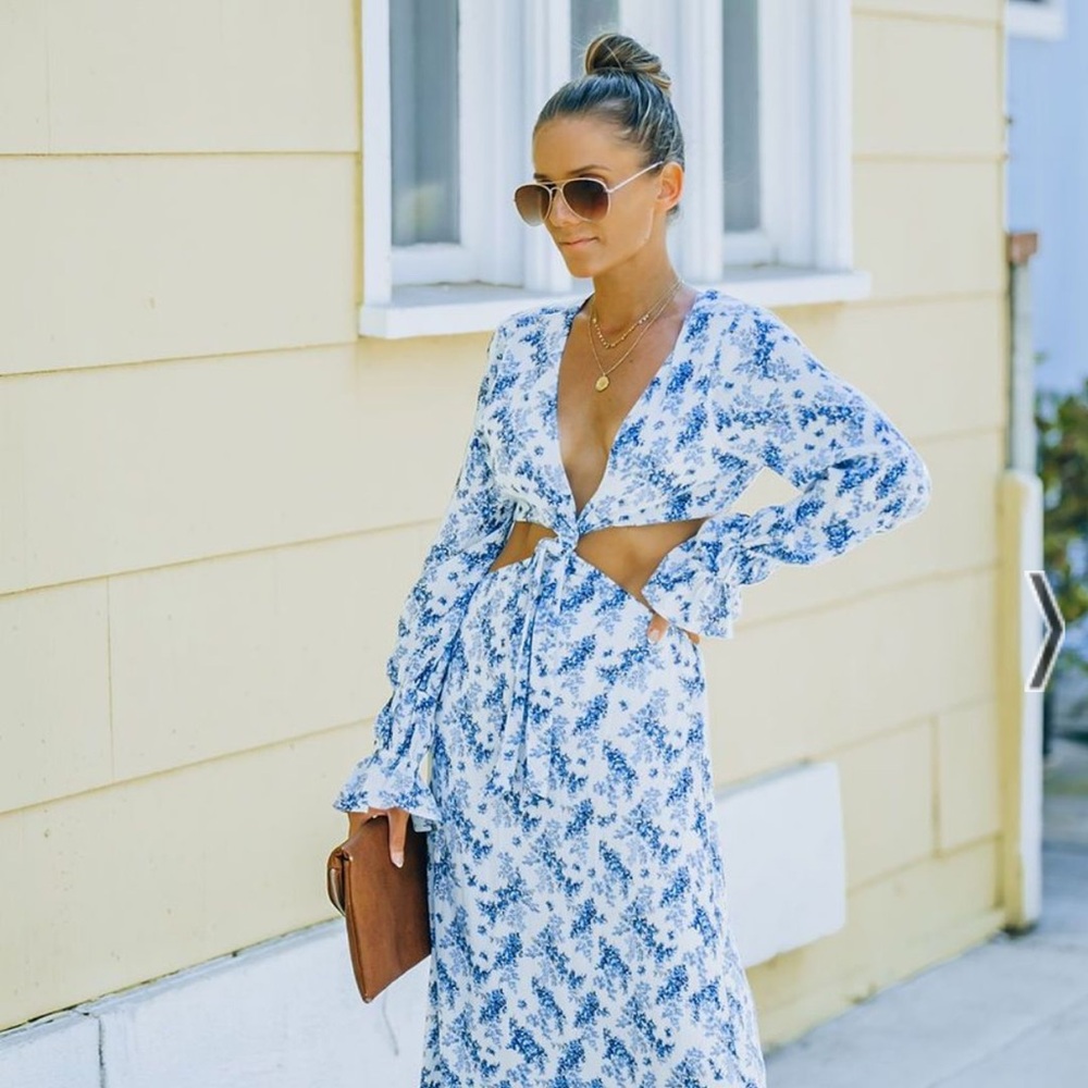 Angil Floral Maxi Dress